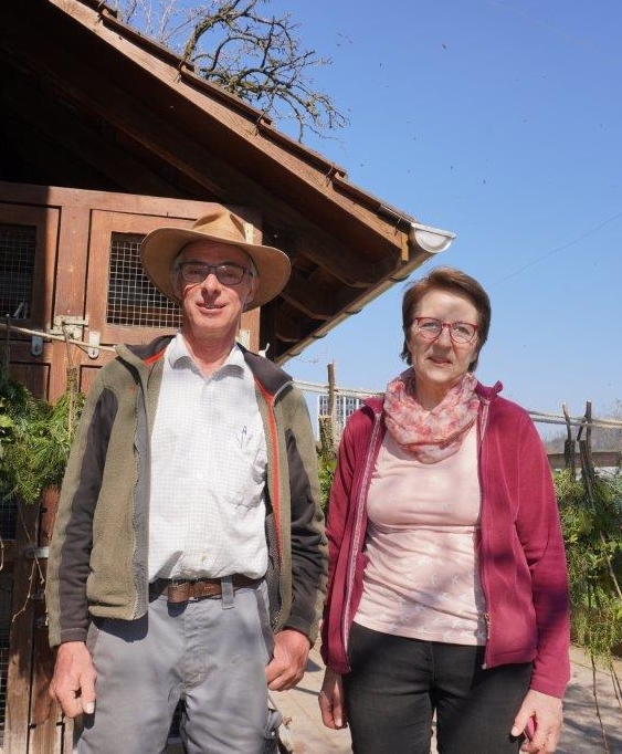 Ôthmar Küttel mit seiner Frau, Horw bei Luzern