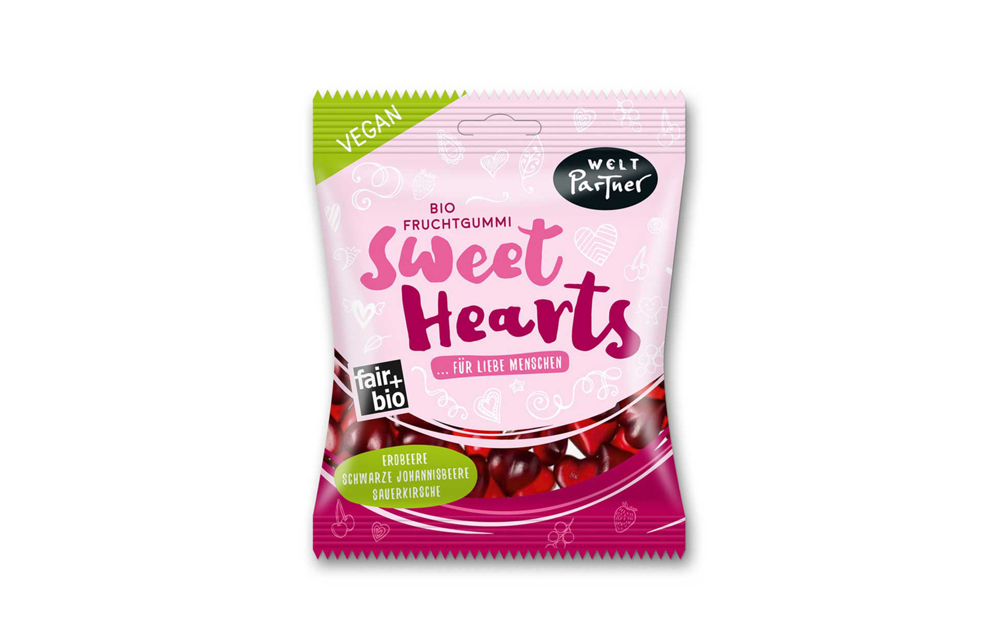 Fruchtgummi Sweet Hearts vegan BIO