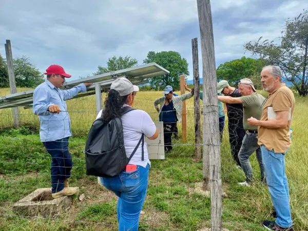 Fischteiche und Solarpanele